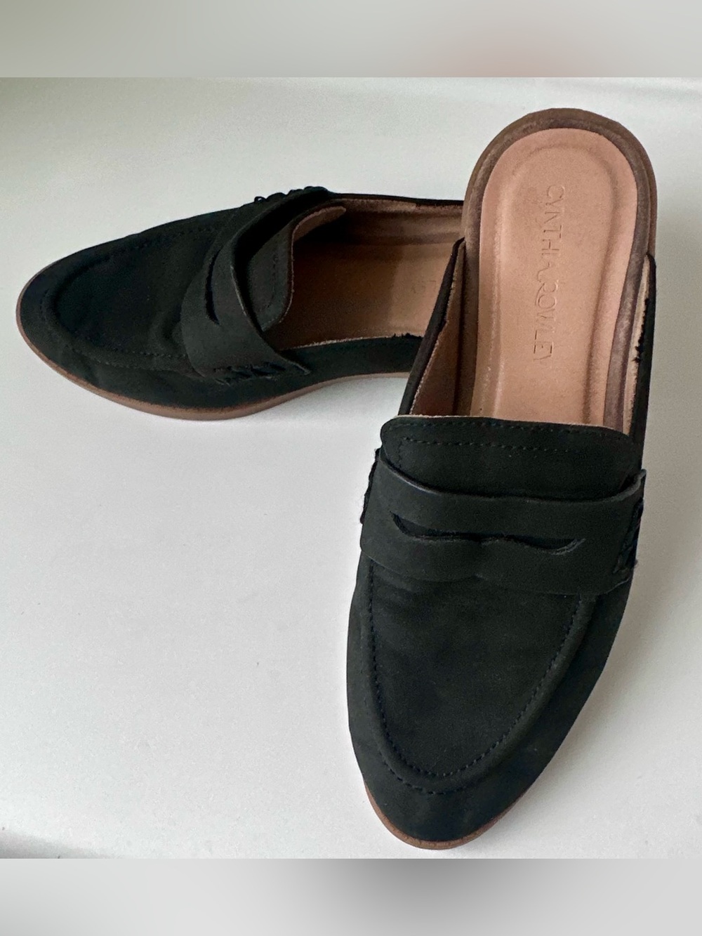 Cynthia Rowley Black Prescott Mules